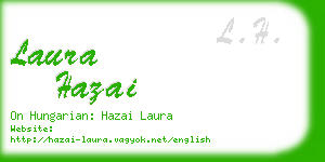 laura hazai business card